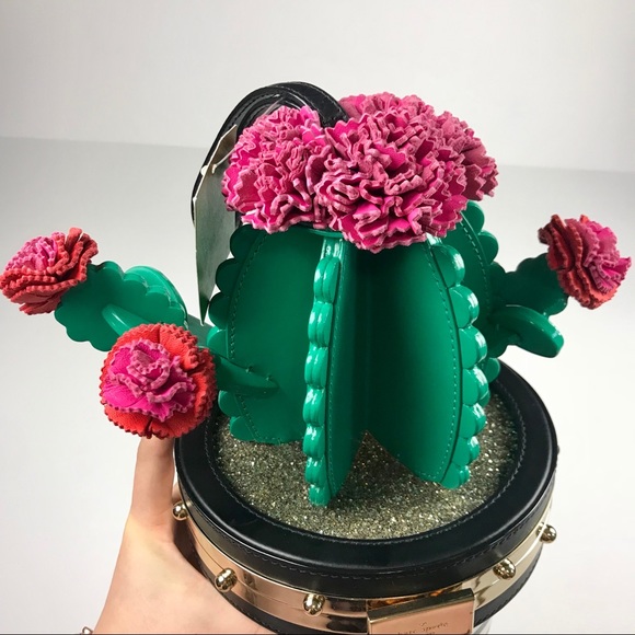 KATE SPADE Scenic Route Cactus 3D Wristlet Clutch - Picture 5 of 8